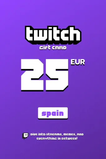 Twitch 25 EUR Gift Card (Spain) - Digital Key