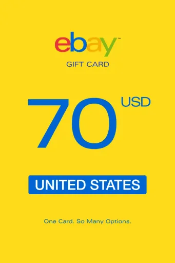 Product Image - eBay 70 USD Gift Card (United States) - Digital Key