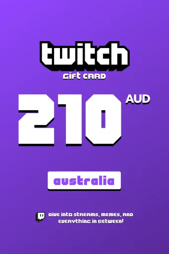 Twitch 210 AUD Gift Card (Australia) - Digital Key