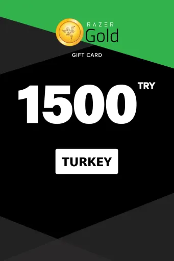 Razer Gold 1500 TRY Gift Card (Turkey) - Digital Key