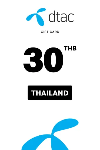 dtac 30 THB Gift Card (Thailand) - Digital Key