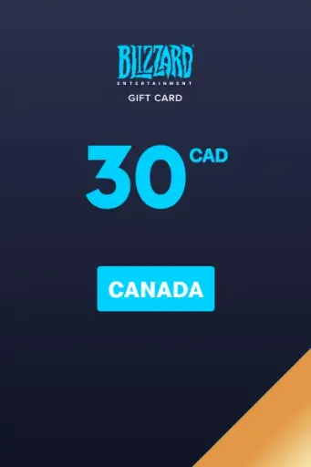 Blizzard 30 CAD Gift Card (Canada) - Digital Key