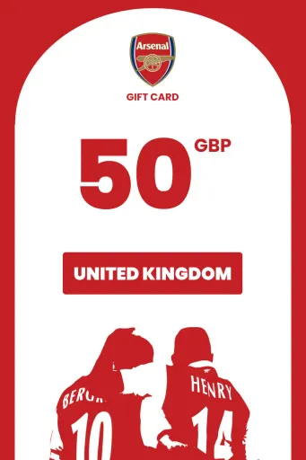 Arsenal 50 GBP Gift Card (United Kingdom) - Digital Key