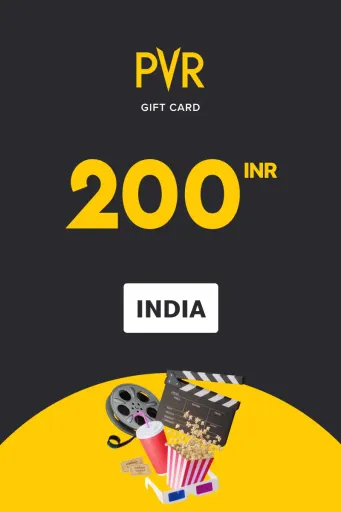 Product Image - PVR Cinemas 200 INR Gift Card (India) - Digital Key