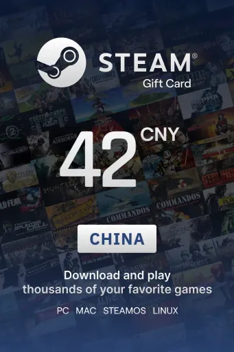 Steam Wallet 42 CNY Gift Card (China) - Digital Key