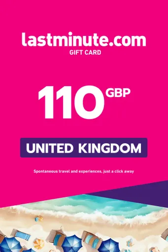 lastminute.com 110 GBP Gift Card (United Kingdom) - Digital Key