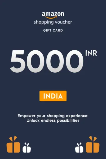 Amazon Shopping Voucher 5000 INR Gift Card (India) - Digital Key