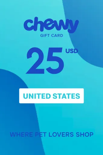 Chewy 25 USD Gift Card (United States) - Digital Key