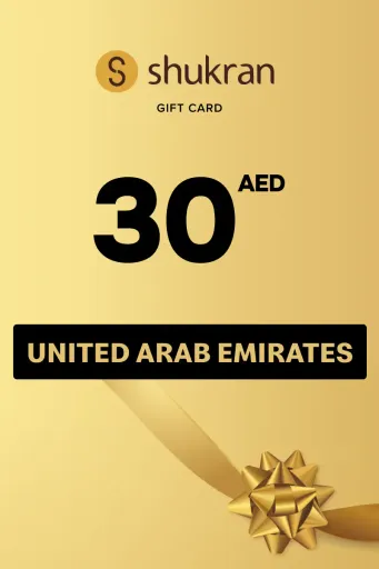 Shukran 30 AED Gift Card (United Arab Emirates) - Digital Key