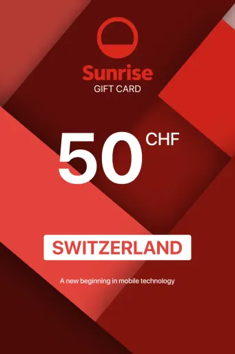 Sunrise Mobile 50 CHF Gift Card (Switzerland) - Digital Key