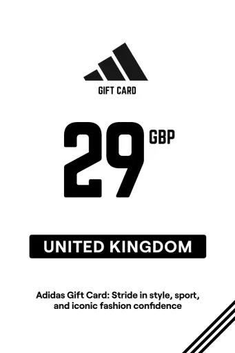 Adidas 29 GBP Gift Card (United Kingdom) - Digital Key