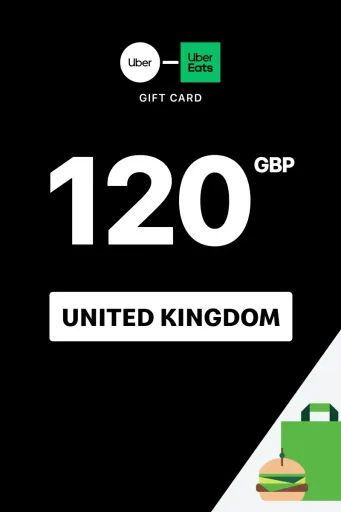 Uber & Uber Eats 120 GBP Gift Card (United Kingdom) - Digital Key