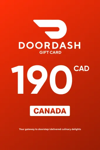 DoorDash 190 CAD Gift Card (Canada) - Digital Key