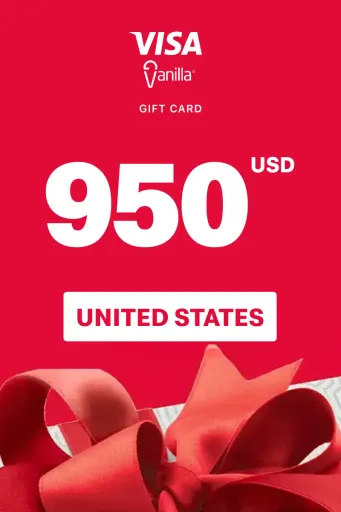 Vanilla Visa 950 USD Gift Card (United States) - Digital Key