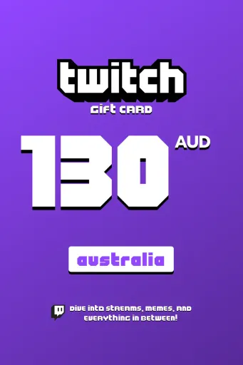 Twitch 130 AUD Gift Card (Australia) - Digital Key