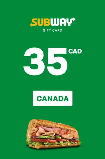 Subway 35 CAD Gift Card (Canada) - Digital Key