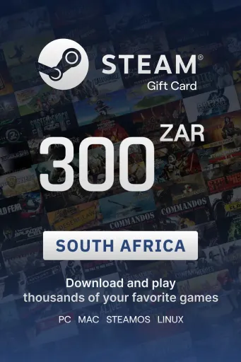 Steam Wallet 300 ZAR Gift Card (South Africa) - Digital Key