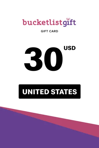 BucketlistGift 30 USD Gift Card (United States) - Digital Key