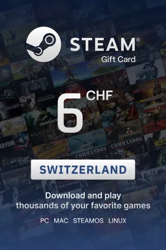 Steam Wallet 6 CHF Gift Card (Switzerland) - Digital key