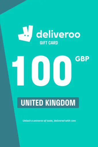 Deliveroo 100 GBP Gift Card (United Kingdom) - Digital Key