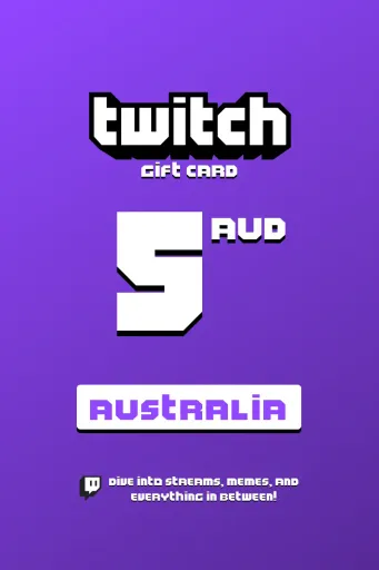 Twitch 5 AUD Gift Card (Australia) - Digital Key