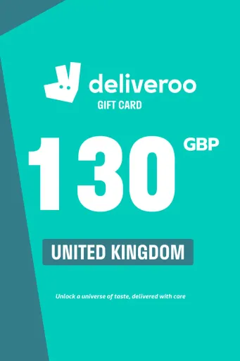 Deliveroo 130 GBP Gift Card (United Kingdom) - Digital Key