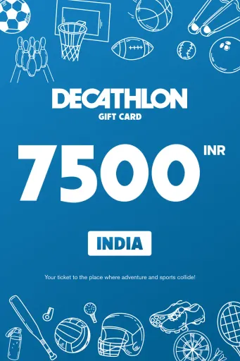 Decathlon 7500 INR Gift Card (India) - Digital Key