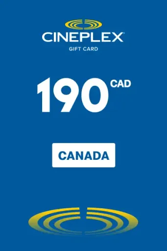 Cineplex 190 CAD Gift Card (Canada) - Digital Key
