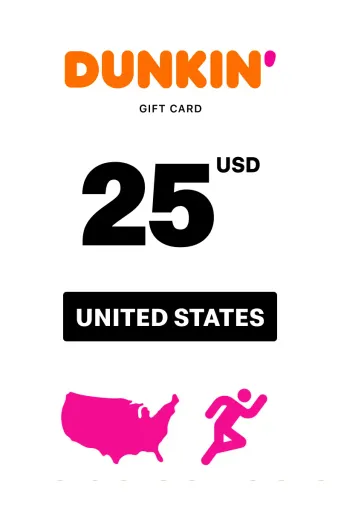 Dunkin 25 USD Gift Card (United States) - Digital Key