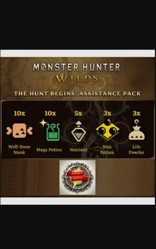 Product Image - Monster Hunter Wilds – The Hunt Begins Assistance Pack DLC (Global) (Xbox Series X|S) - Xbox Live - Digital Key