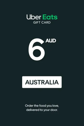Uber Eats 6 AUD Gift Card (Australia) - Digital Key