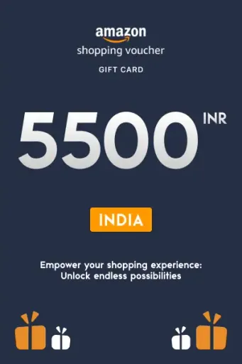 Amazon Shopping Voucher 5500 INR Gift Card (India) - Digital Key