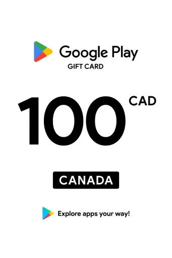 Google Play 100 CAD Gift Card (Canada) - Digital Key