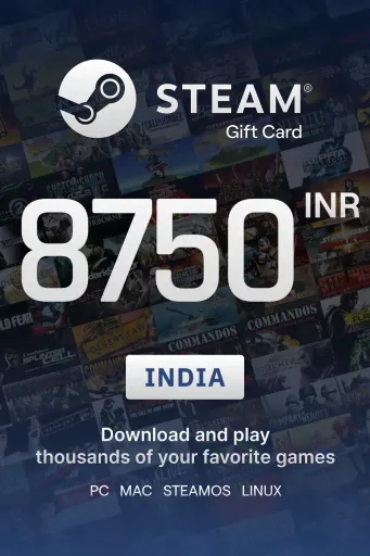 Steam Wallet 8750 INR Gift Card (India) - Digital Key