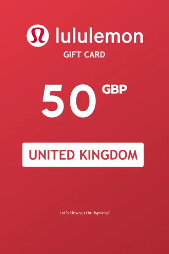 Product Image - Lululemon 50 GBP Gift Card (United Kingdom) - Digital Key