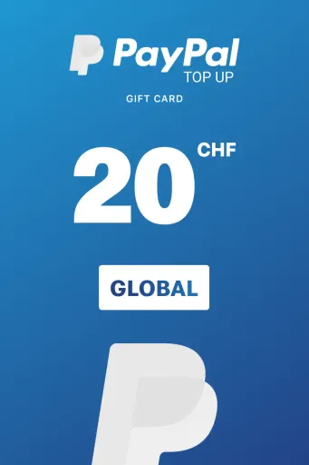 PayPal Instant Top Up 20 CHF Gift Card (Global) - Digital Key