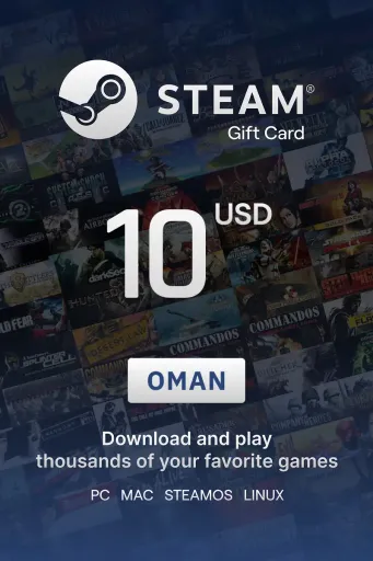 Steam Wallet 10 USD Gift Card (Oman) - Digital Key