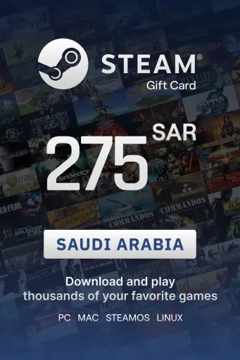 Steam Wallet 275 SAR Gift Card (Saudi Arabia) - Digital Key
