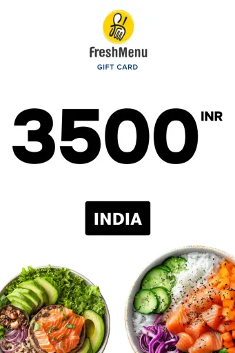 Fresh Menu 3500 INR Gift Card (India) - Digital Key
