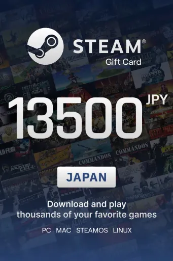 Steam Wallet 13500 JPY Gift Card (Japan) - Digital Key