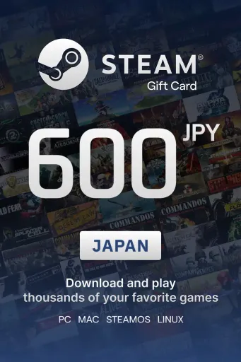 Steam Wallet 600 JPY Gift Card (Japan) - Digital Key
