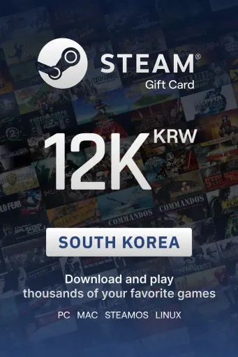Steam Wallet 12000 KRW Gift Card (South Korea) - Digital Key