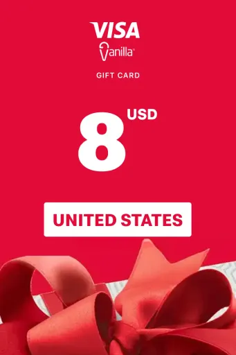 Vanilla Visa 8 USD Gift Card (United States) - Digital Key