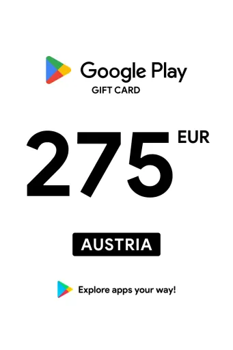 Google Play 275 EUR Gift Card (Austria) - Digital Key