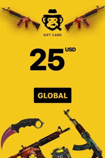 SkinsMonkey 25 USD Gift Card (Global) - Digital Key