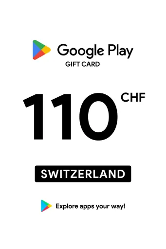 Google Play 110 CHF Gift Card (Switzerland) - Digital Key