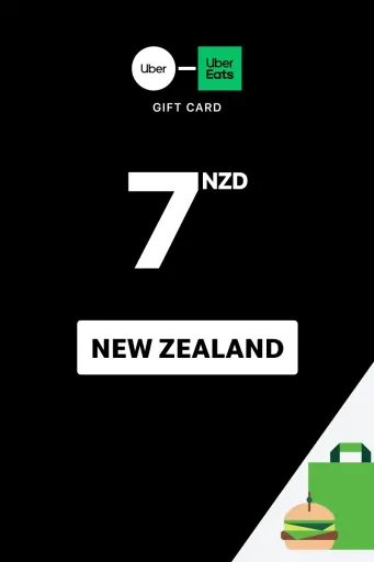 Uber & Uber Eats 7 NZD Gift Card (New Zealand) - Digital Key
