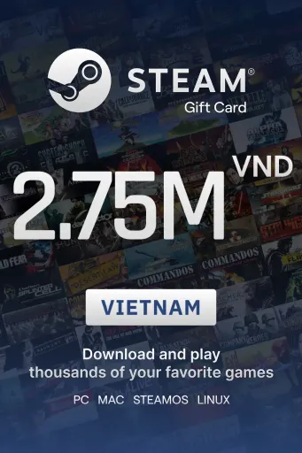 Steam Wallet 2750000 VND Gift Card (Vietnam) - Digital Key