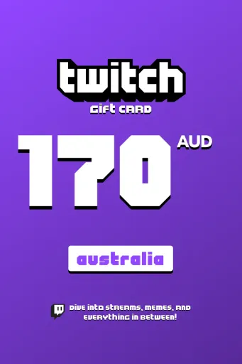 Twitch 170 AUD Gift Card (Australia) - Digital Key