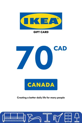 IKEA 70 CAD Gift Card (Canada) - Digital Key